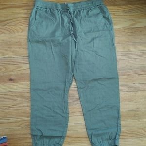 J.Crew Linen Cotton Joggers